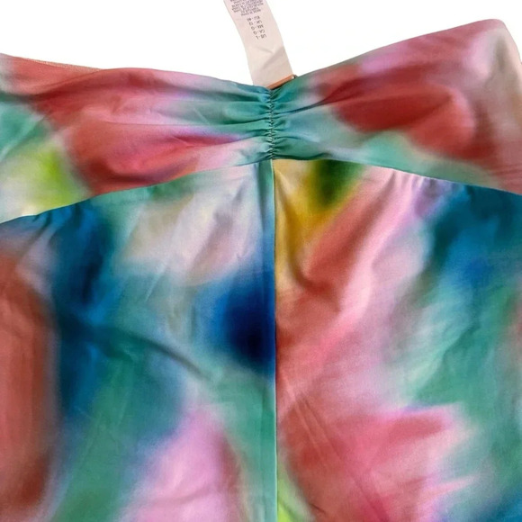 Citrus Swimming short bottom shirred waist sunset tide peach blue size L NWT - Picture 8 of 12